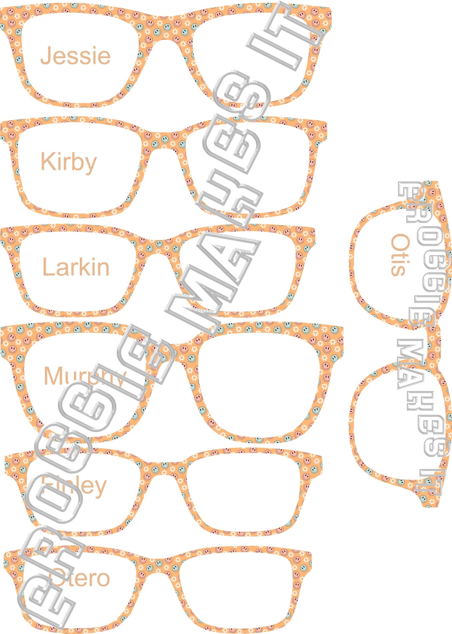 Opaque Smileys frame topper compatible with Pair frames