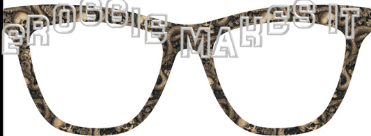Opaque Snakes & Skulls frame topper to fit Pair frames