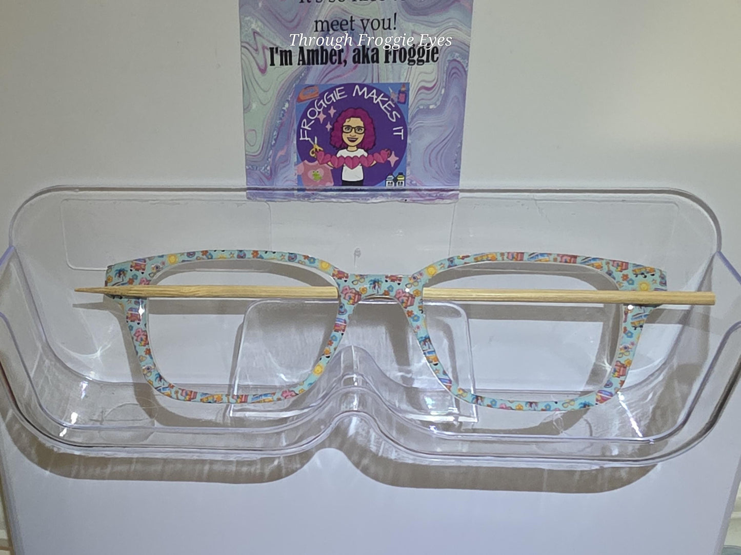 Translucent Groovy Getaway frame topper to fit Pair frames