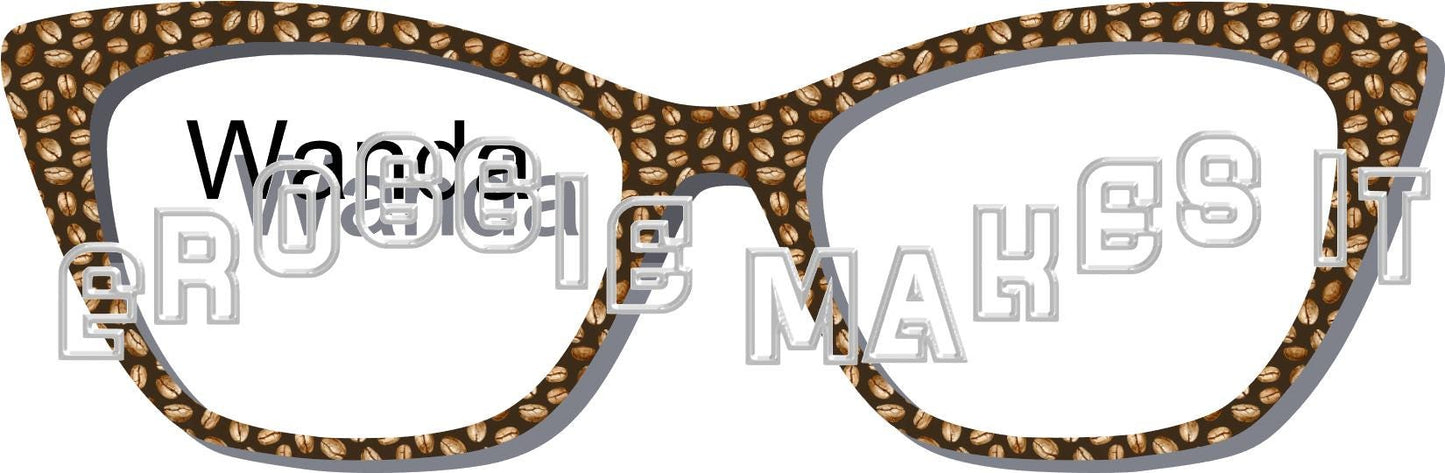 Opaque Coffee Beans frame topper compatible with Pair frames