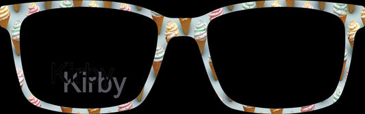 Opaque The 3D Ice Cream Cones frame topper compatible with Pair frames