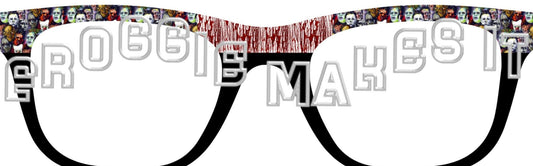 Opaque Horror Show Drip Split frame topper to fit Pair frames