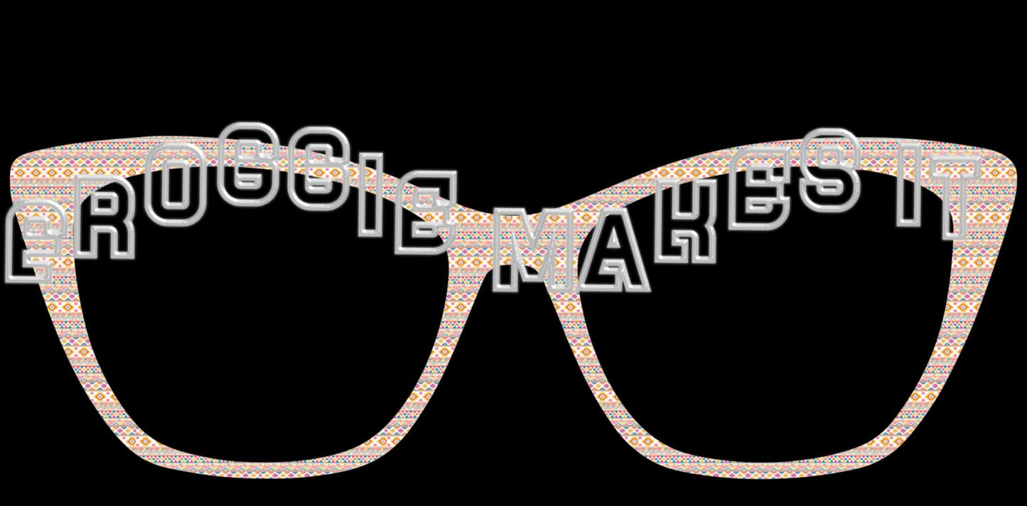 Opaque Aztec frame topper for Pair frames