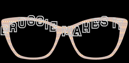 Opaque Aztec frame topper for Pair frames