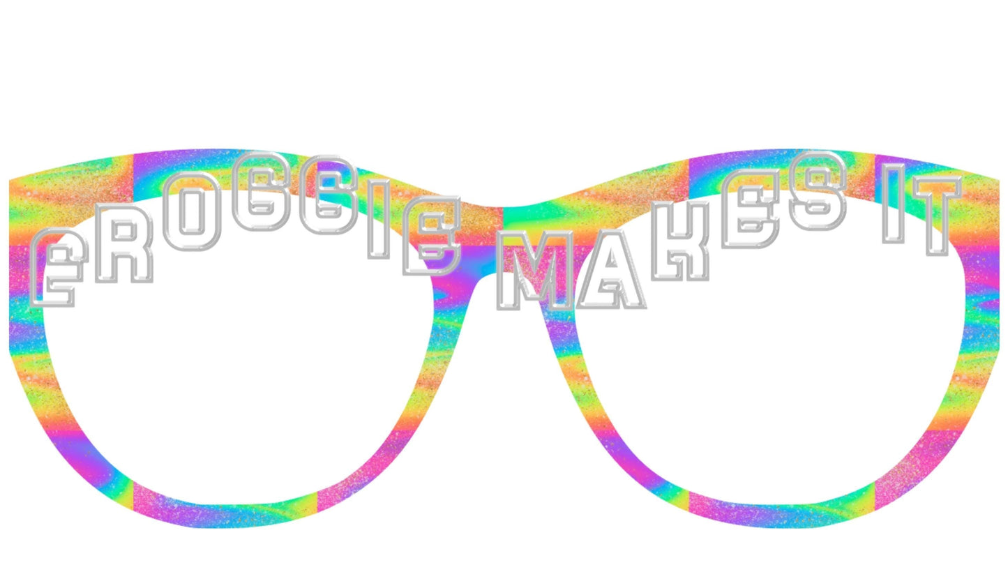 Translucent Bright Cosmic Swirl frame topper to fit Pair frames +