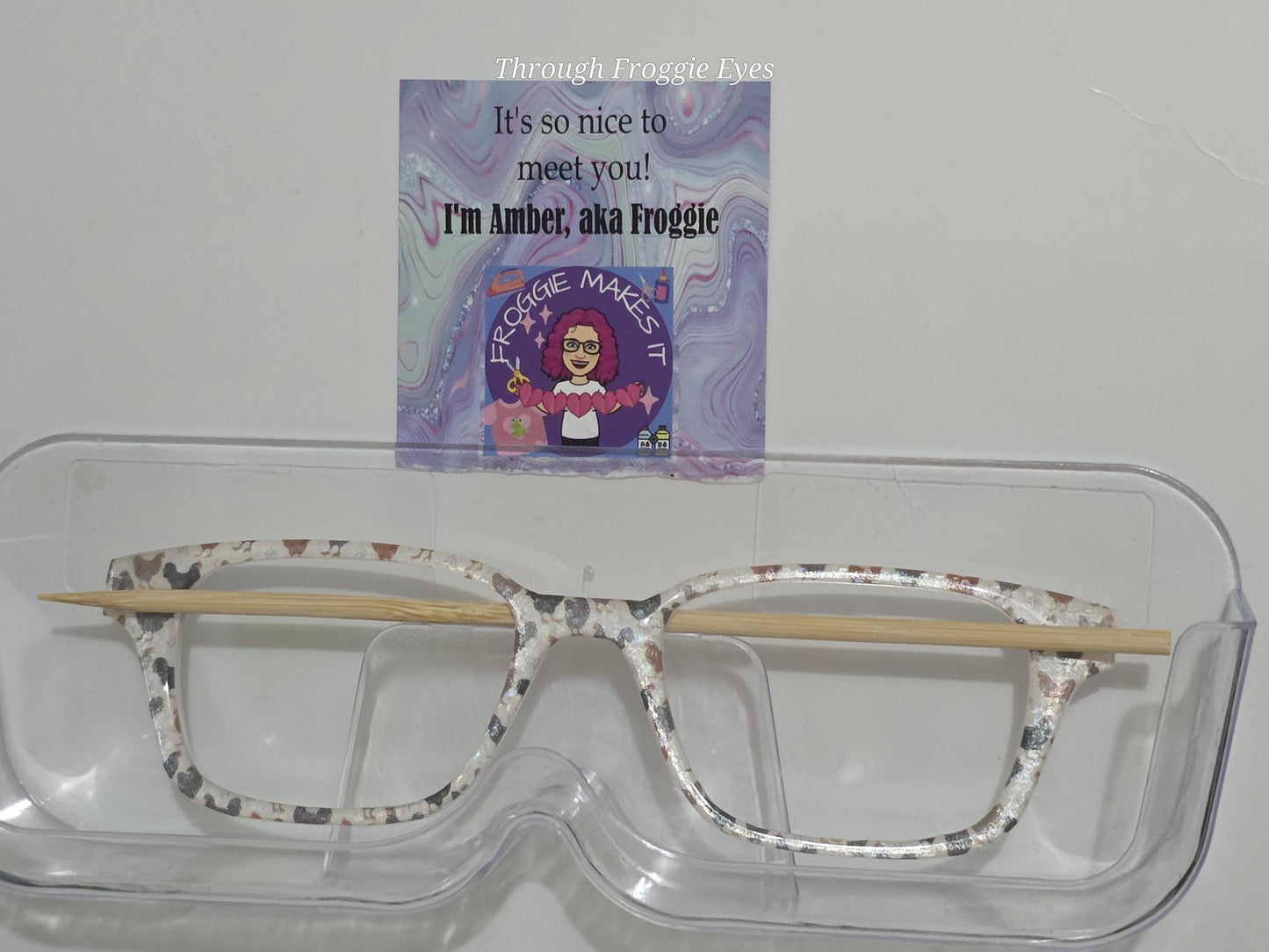 Holographic Happy Hens frame topper compatible with Pair frames