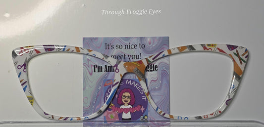 Holographic Teacher Supplies frame topper compatible with Pair frames +