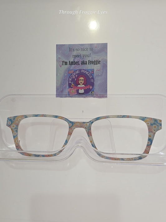 Translucent Groovy Blooms frame topper to fit Pair frames