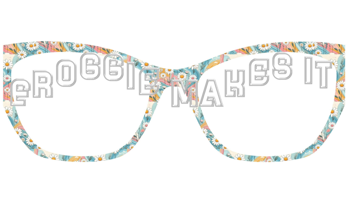 Translucent Groovy Blooms frame topper to fit Pair frames