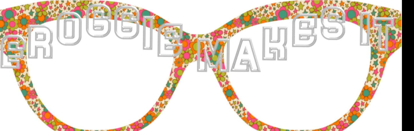 Holographic Retro Daisies frame topper to fit Pair frames