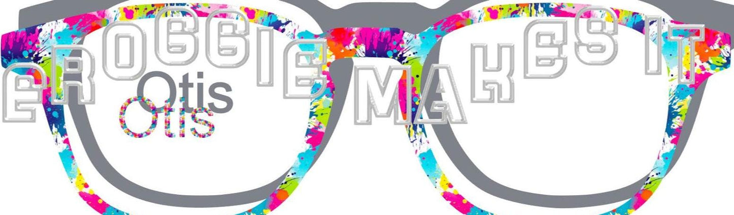 Opaque Paint Splatter frame topper to fit Pair frames
