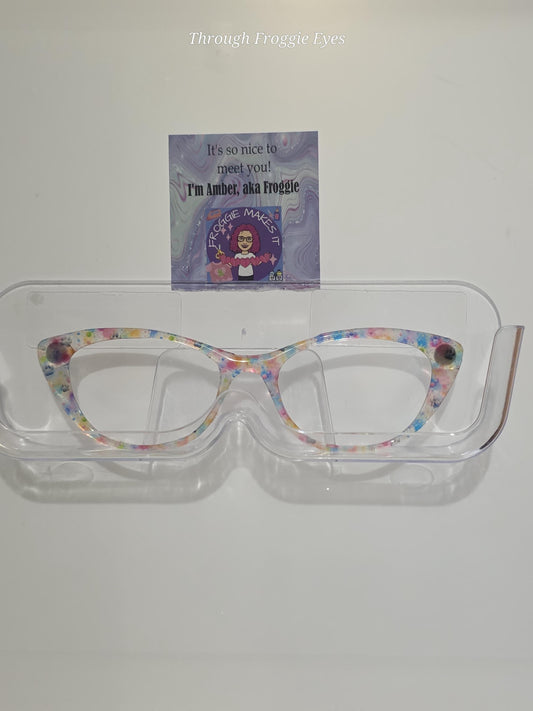 RTS Translucent Watercolor Splash Paws frame topper compatible with Pair Ella frames