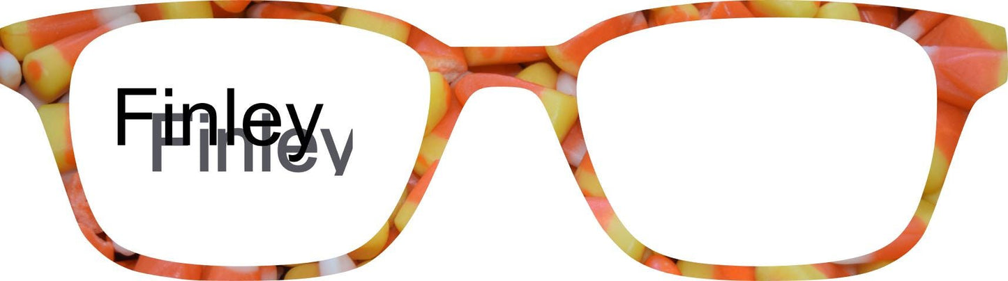 Translucent Candy Corn frame topper compatible with Pair frames +