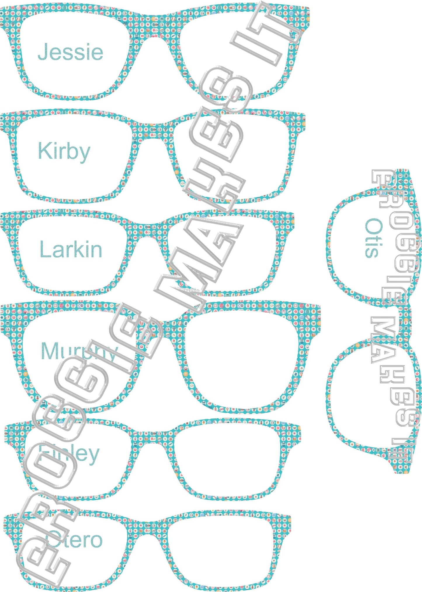 Opaque Summer Essentials frame topper compatible with Pair frames