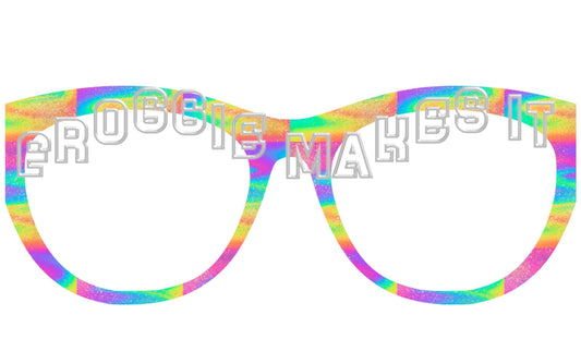Opaque Bright Cosmic Swirl frame topper to fit Pair frames +
