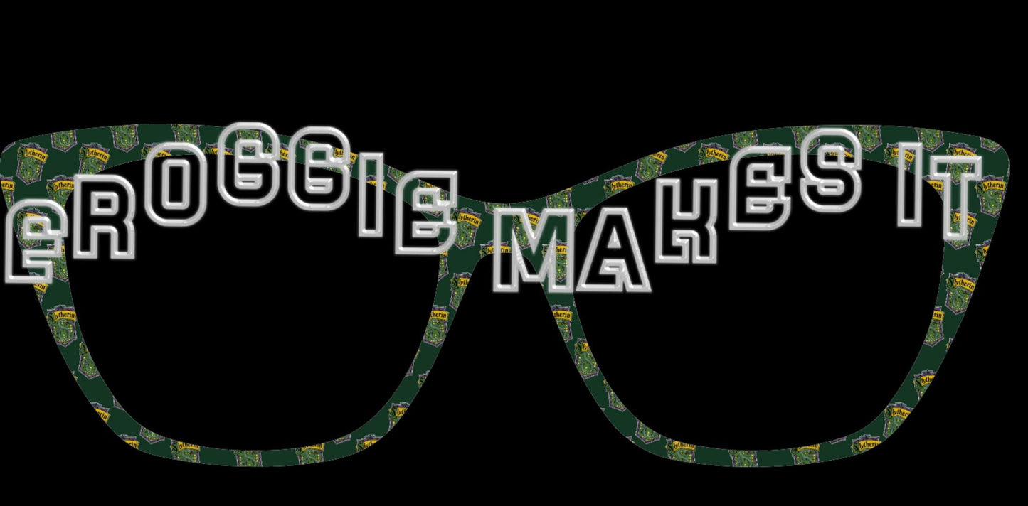 Opaque Slytherin frame topper to fit Pair frames
