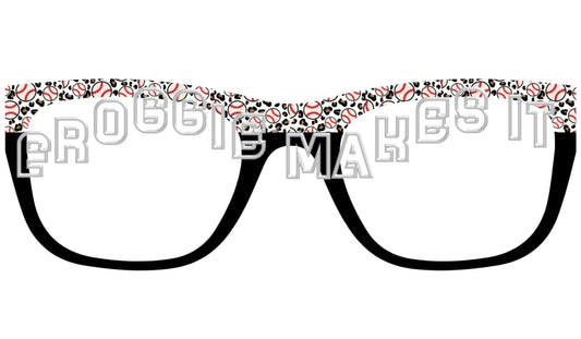 Translucent Baseball split frame topper to fit Pair frames +