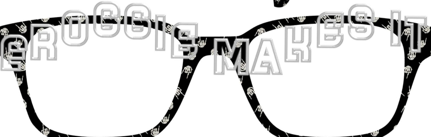 Holographic Rock On frame topper to fit Pair frames