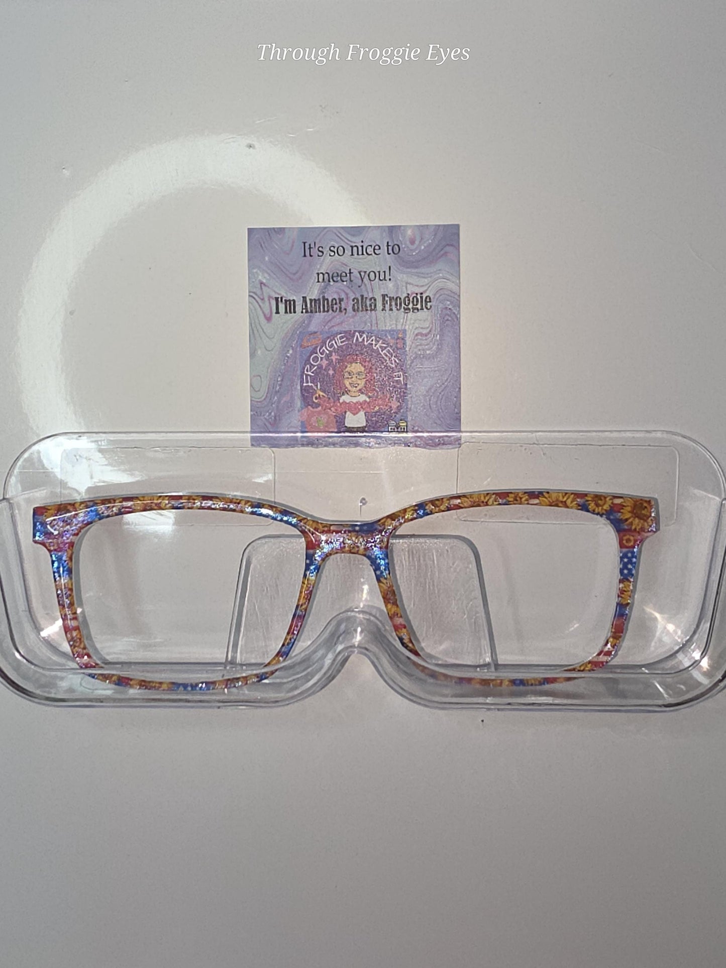 Holographic Wildflower Cityscape 7 frame topper compatible with Pair frames