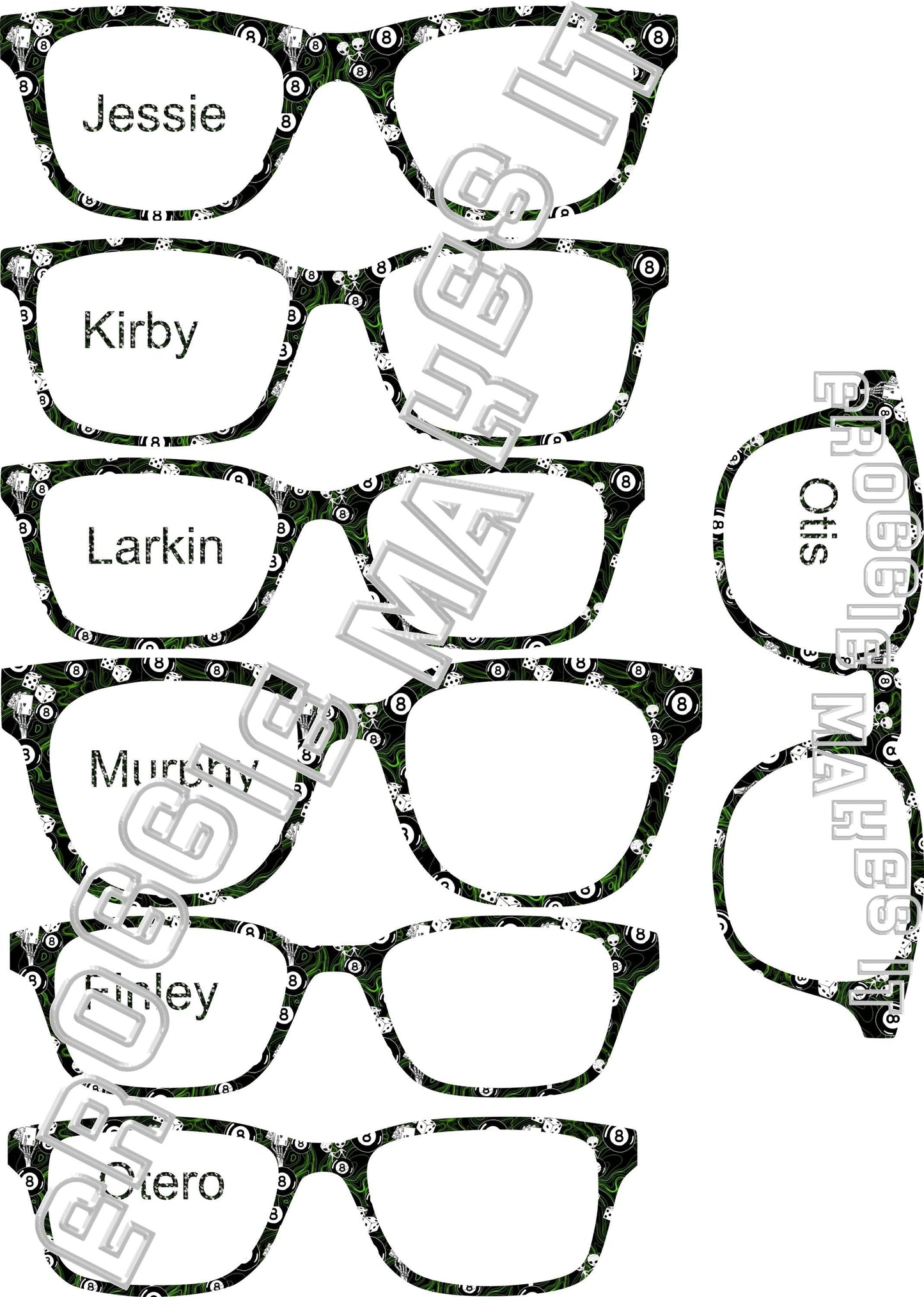 Translucent Cosmic Cues frame topper compatible with Pair frames