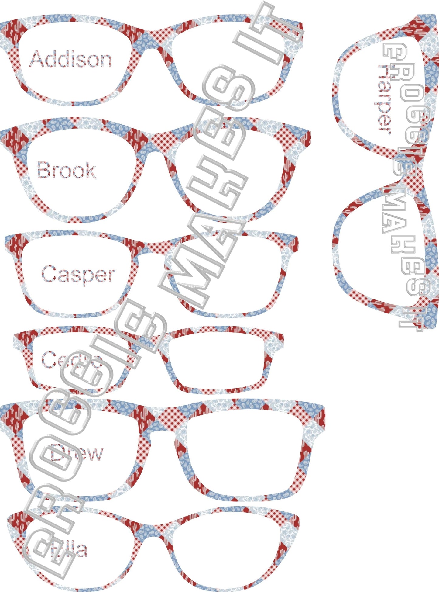 Holographic Picnic Quilt frame topper compatible with Pair frames