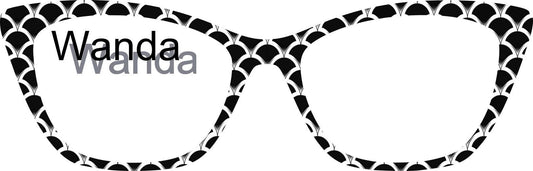 Holographic The Black & White Scales frame topper compatible with Pair frames