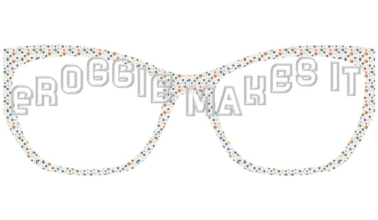 Opaque Cosmic Celestial frame topper to fit Pair frames