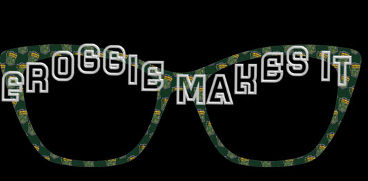Holographic Slytherin frame topper to fit Pair frames
