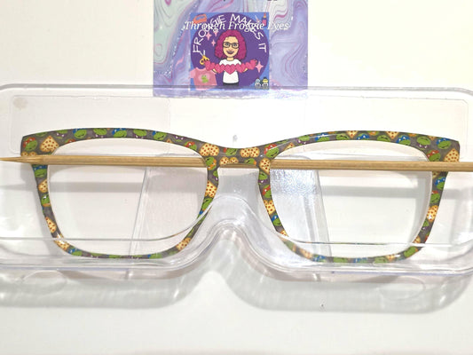 Opaque TMNT Pizza Love frame topper compatible with Pair frames