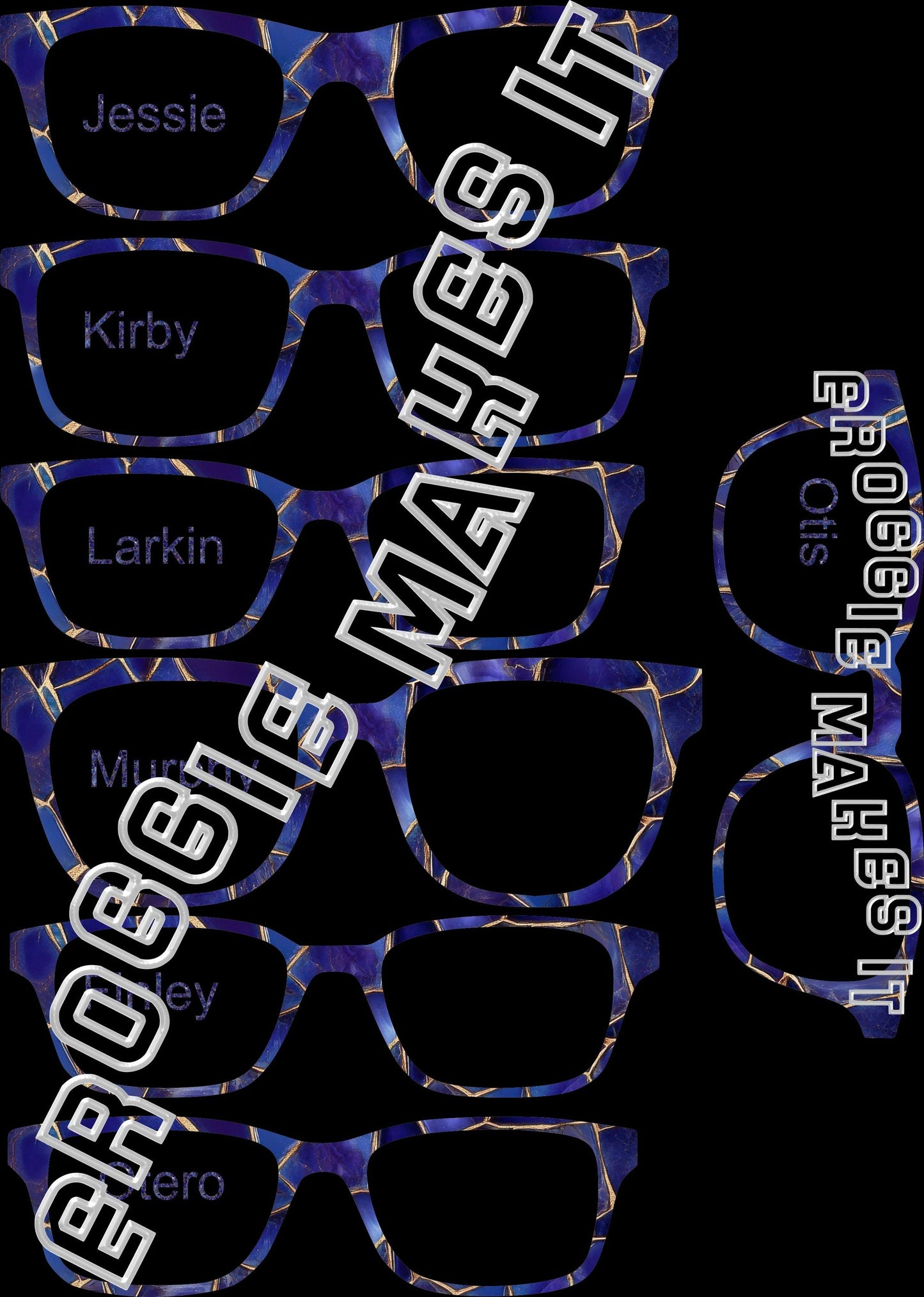 Opaque Mosaic1 frame topper compatible with Pair frames +