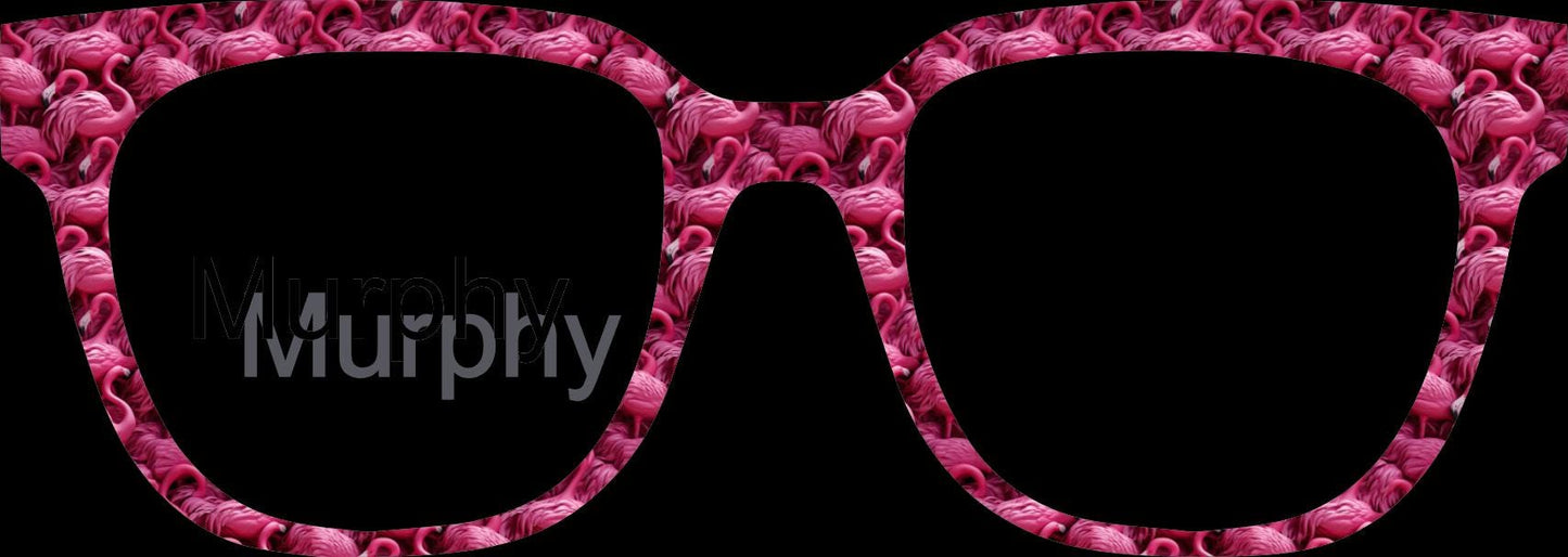 Opaque The 3D Flamingos frame topper compatible with Pair frames