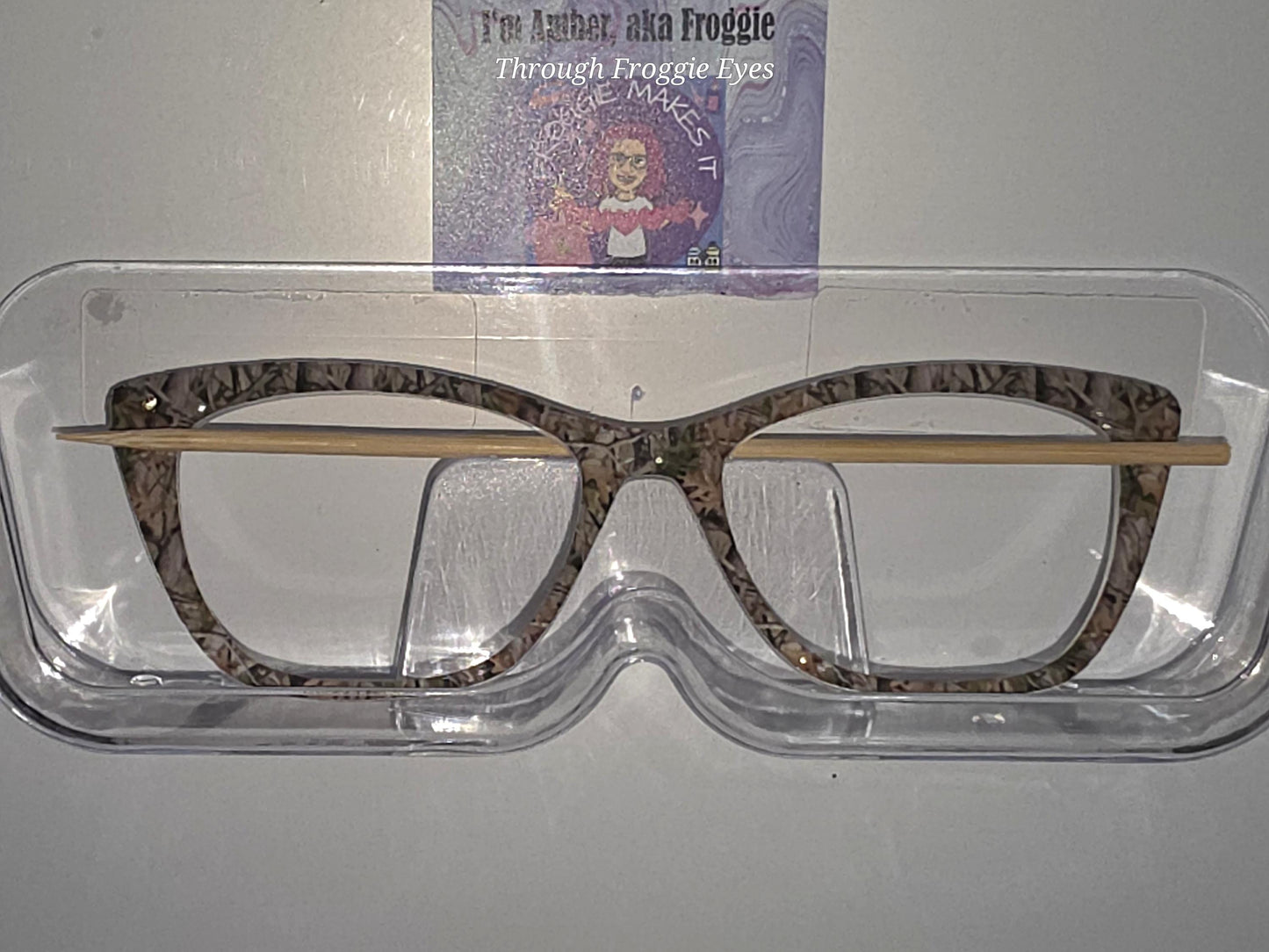Holographic Real tree camo frame topper to fit Pair frames with translucent option