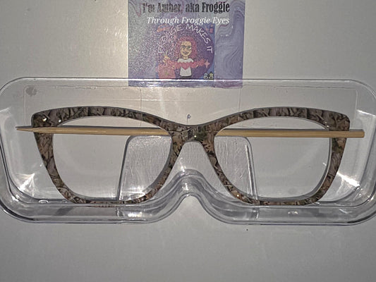 Holographic Real tree camo frame topper to fit Pair frames with translucent option