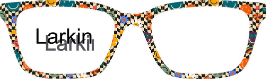 Opaque Retro Smiley Flowers frame topper compatible with Pair frames
