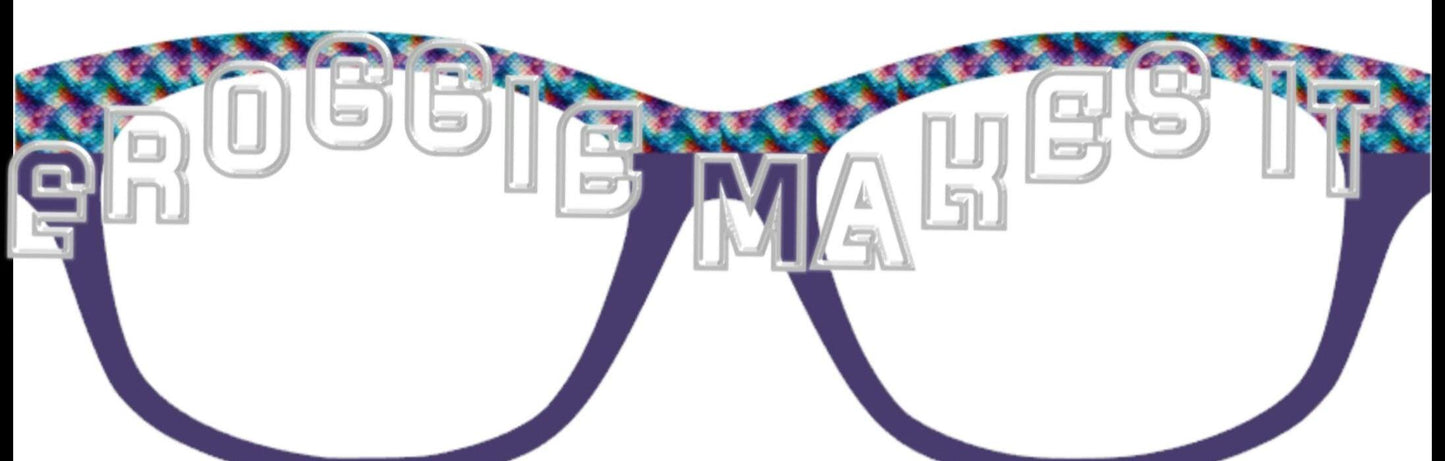 Holographic Rainbow Scales Split frame topper for Pair frames
