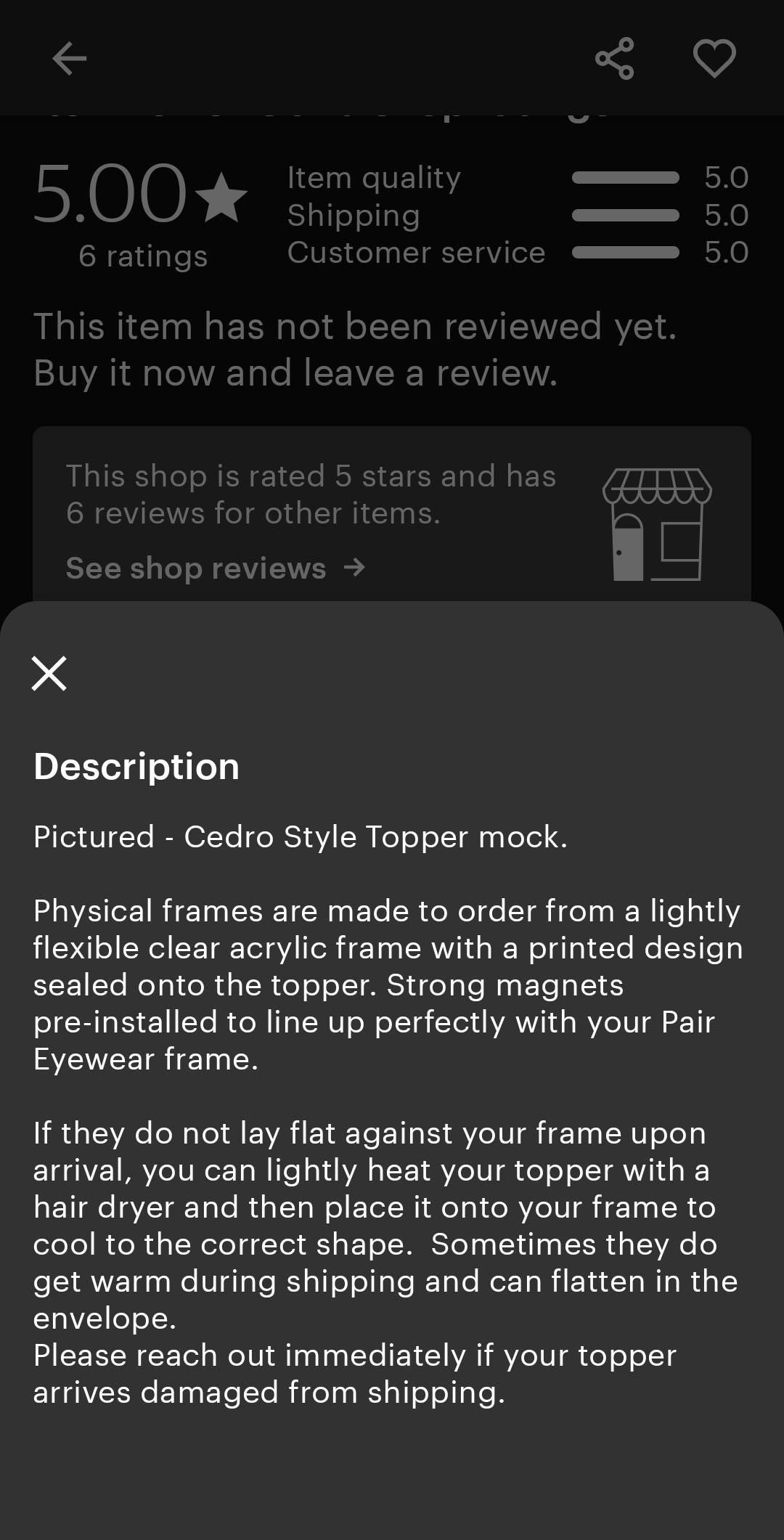 Holographic Patriotic Flowers split frame topper for Pair frames