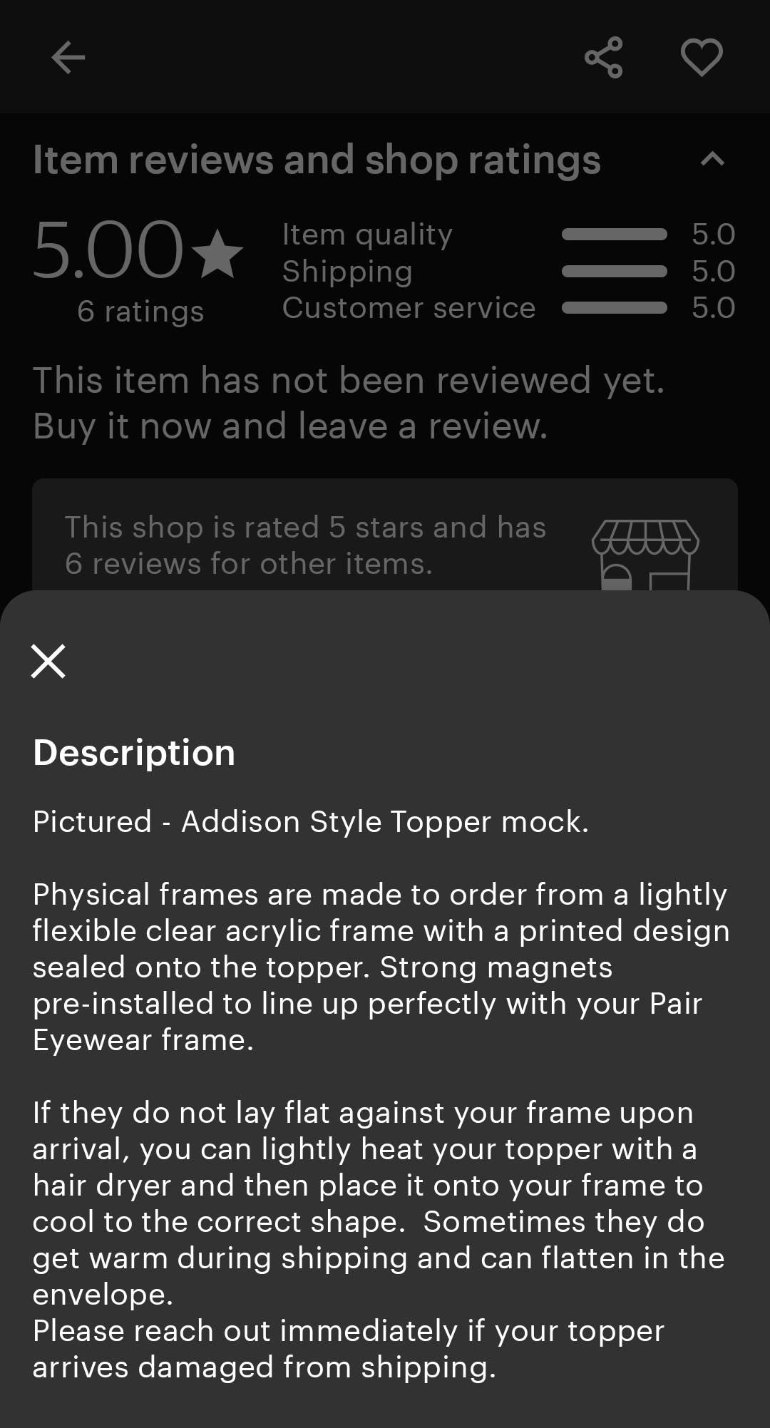Holographic Owl Be There For You Wizard Gold Split frame topper for Pair frames
