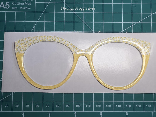 Holographic Lemons over lemon slices split frame topper for Pair frames