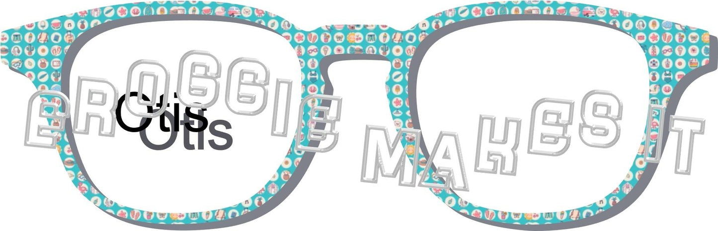 Holographic Summer Essentials frame topper compatible with Pair frames